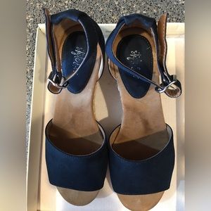 Style & Co Navy Espadrille Sandals Size 8 M